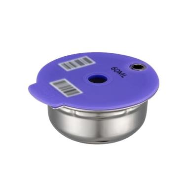 Imagem de Bosch Tassimo Cápsula de café recarregável reutilizável cápsula de aço inoxidável filtro de café para máquina de café Bosch Tassimo Series (60 ml)