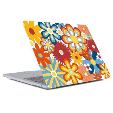Imagem de Yicomon Compatível com MacBook Air 15 polegadas 2023 chip M2 modelo A2941, capa rígida de plástico para Mac Air 15 com Touch ID (2023) - floral retrô