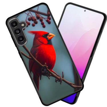 Imagem de smauncucn Capa para Galaxy A35 5G, fina, antiarranhões, bordas antiderrapantes, à prova de choque, capa protetora traseira de TPU para Samsung Galaxy A35 5G 6,6 polegadas 2024, pássaro cardeal