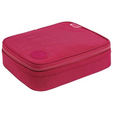 Imagem de Estojo Box Académie Nylon Escolar Com Divisória Elástico
