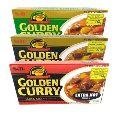 Imagem de Tempero Golden Curry 03 Tipos 220g Médio Forte Extra - S&b