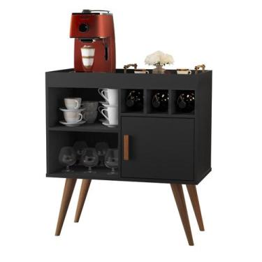 Imagem de Aparador Buffet Cantinho Do Café Paris 1 Porta Retrô Várias Cores - Be