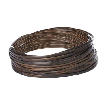 Imagem de WeiLaiKeQi Kit de reparo de vime de 120 pés, substituição de projetos de artesanato faça você mesmo, material de tecelagem para poltrona reclinável, Marrom