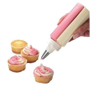 Imagem de Bisnaga Dupla Caneta Bico de Confeiteiro Decoradora Bolo - stuff life