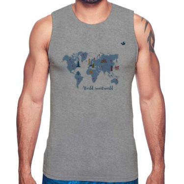 Imagem de Regata World sweet world - Foca na Moda, Cinza, P