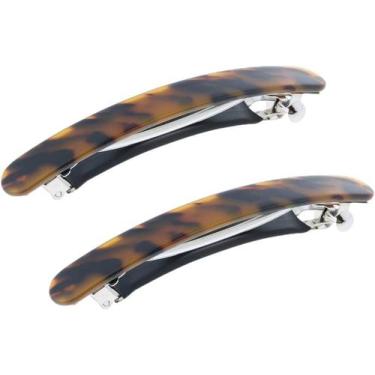 Imagem de Conjunto de 2 peças presilhas de cabelo francesas,  10 cm - marrom - F