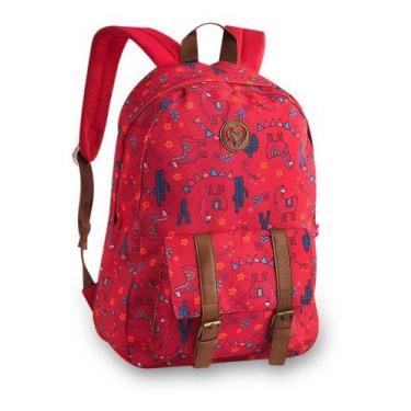 Imagem de Mochila Infanto-juvenil Clio Costas Lhama / Cacto Cg9248 - oem, Rosa-c