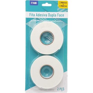 Imagem de Kit Com 2 Fitas Adesivas Dupla Face 3 Metros Cartela FWB