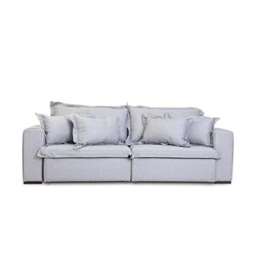 Imagem de Sofá Montalcino 2,40m Linho Ravena Cinza - Sofá de Fábrica