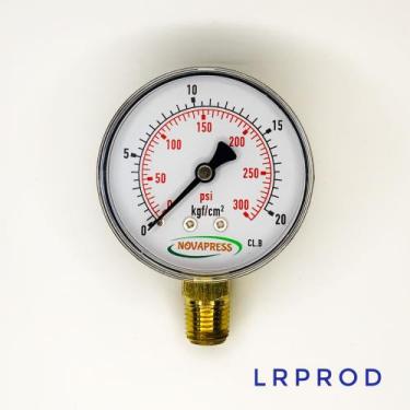 Imagem de Manômetro vertical - Diam.63mm (2.1/2 ) com escala de 0-20 KGF/CM2 x 3