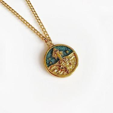 Imagem de Colar Pingente Medalha Iemanjá Banhado A Ouro Amarelo - Le Rouge Joias