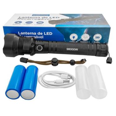 Imagem de Lanterna Recarregavel Usb Zoom P70 Versão Pro Com Longo Alcance Para S