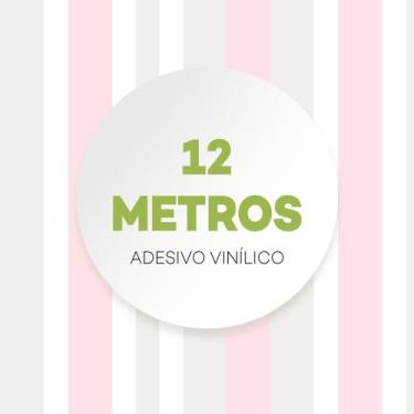 Imagem de Papel De Parede Adesivo Listrado Rosa Quarto Menina - Criptonita, 12M
