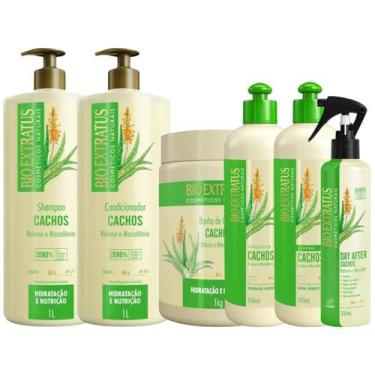Imagem de Kit Cachos Completo 1L 6 itens Bio Extratus - BIOEXTRATUS