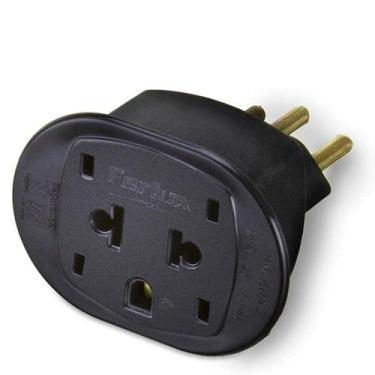 Imagem de Adaptador tomada 2p+t nbr14136 daneva preto md9