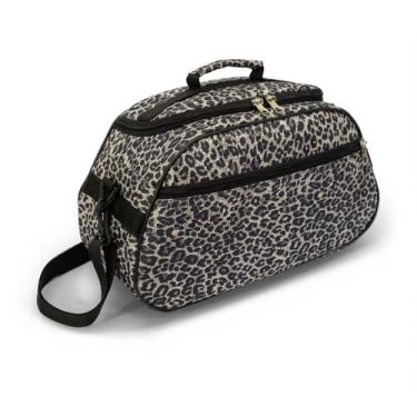 Imagem de Bolsa de Viagem 2 divisões LS BV6444 estampa oncinha com alça tira col