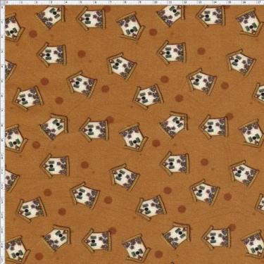 Imagem de Tecido Estampado para Patchwork - Digital Casinhas Casa De Passarinhos