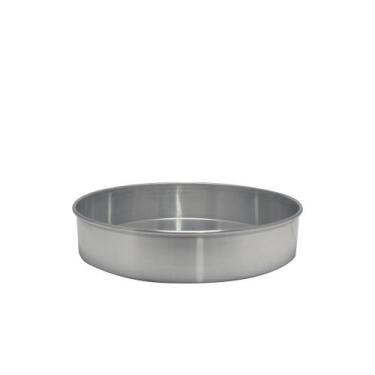 Imagem de Forma de Bolo Redonda de Aluminio Reta Fixa 35x7 cm Doupan
