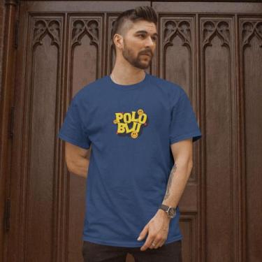 Imagem de Camiseta Masculina Casual Polo Blu Estampada em Algodão do P ao G1, Az