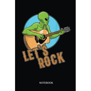Imagem de Alien Notebook: Alien Musican Let'S Rock Guitarist Guitar Ufo | Alien Journal, Lined Journal Ufo, Ufo Journal, Lined Journal Alien, Size 6 X 9", 120 Pages.