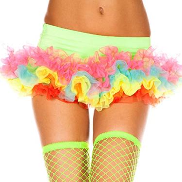 Imagem de MUSIC LEGS Saia anágua feminina, Multi, Tamanho Único