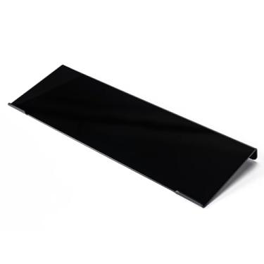 Imagem de Suporte de teclado de computador inclinado de acrílico preto para suporte ergonômico para teclado de digitação com tira antiderrapante de silicone 43 x 14 cm bandeja de teclado para mesa de