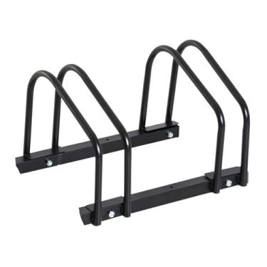 Imagem de Dynwave Suporte de chão para bicicleta, suporte de bicicleta interno para garagem/casa, suporte de estacionamento para bicicletas de montanha