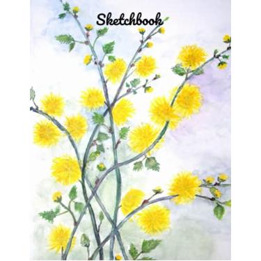 Imagem de Sketch Book: Blank Notebook for Art-Floral Drawing Book. 8.5" x 11" 120 Page to Jotter-Writing-Notebook. For Arts and Crafts Lovers, Family, Friends ... Beautiful Floral Watercolor Cover Design.