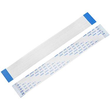 Imagem de Cabo plano flexível uxcell, 150 mm 1 mm Pitch 20 pinos FPC FFC cabo de fita flexível para TV LCD, leitor de DVD de carro, 5 peças (tipo A)