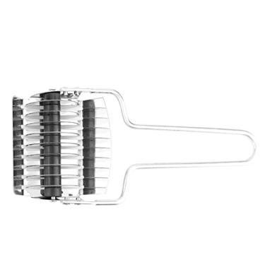 Imagem de 2 Pçs Cortadores de Massa, Cortador de Massa Inoxidável, Rolo de Treliça de Macarrão Manual de Aço Macarrão Pão Torta Bolo Pastelaria Rolo de Treliça Cortador de Cozimento