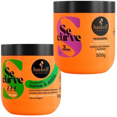 Imagem de Kit Se Curve Finalizador Curva e Cola + Máscara Poder Dos Óleos 500ml 