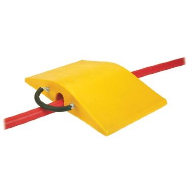 Imagem de Super-Cross COP2200-4.5 Poliuretano Leve Utilitário Crossover Protetor de Cabo Crossover, 11,4 cm de diâmetro do túnel, amarelo, 45,7 cm de comprimento, 76,2 cm de largura, 15 cm de altura