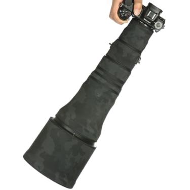 Imagem de CHASING BIRDS Capa protetora de lente impermeável camuflada para Nikon Z 800 mm f/6.3 VR S à prova de chuva (preto sombra)