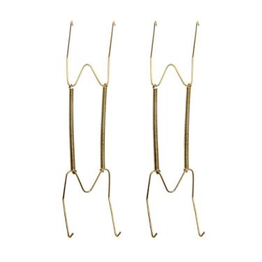 Imagem de 2 peças de suporte de prato decorativo de parede 20 cm/10 polegadas/12 polegadas/14 polegadas/16 polegadas gancho de prato invisível ganchos de exibição de parede decoração de casa (12 polegadas)