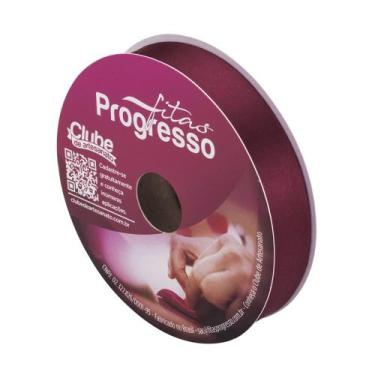 Imagem de Fita de Cetim Progresso 22mm 50 Mts Marsala 1355