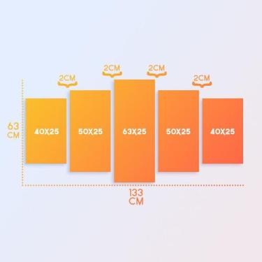 Imagem de Kit Quadros Mosaico Chevron Preto Madeira Azul Branco Preto - Deliquad