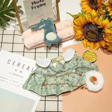 Imagem de Genérico - Roupa Pato de Pelúcia Amarelo | Kit Roupa e Acessório Lalafanfan Pato de Pelúcia | Conjunto 19