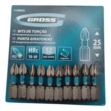 Imagem de Ponta Btis Pz2 25mm Pozidriv Philips Encaixe Rápido 10 Peças