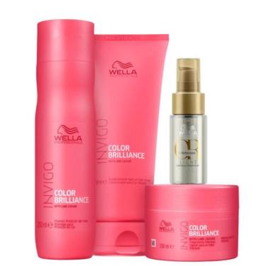 Imagem de Kit Wella Professionals Color Brilliance Sh 250ml + Cond 200ml + Masq 