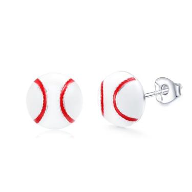 Imagem de Brincos esportivos para mulheres, homens, beisebol, futebol, futebol, softbol, rúgbi, brincos esmaltados, acessórios de joias, lembrancinhas de festa, presentes para fãs de esportes, amantes de