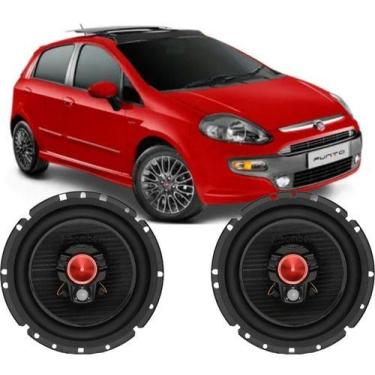 Imagem de Kit Alto Falante Bomber Porta Dianteira Fiat Punto 100w Par, Vermelho