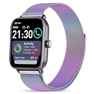 Imagem de Harikiri Pulseiras magnéticas compatíveis com aeac IDW19, pulseira de metal de 22 mm para Popglory P66/Donerton T50S/T50H, TOOBUR/ENOMIR/Yoever//Poounur/RUIMEN