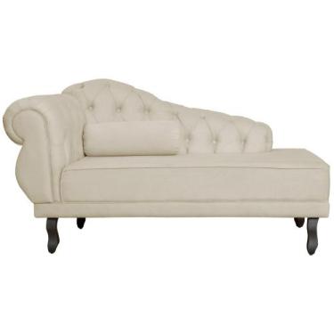 Imagem de Recamier Divã Namoradeira Larissa Lado Direito Suede - olivia, Bege