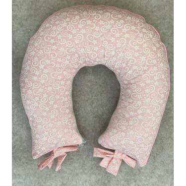 Imagem de Almofada de Amamentação Super Confortável  - Doce Encanto Rosa - Jandi
