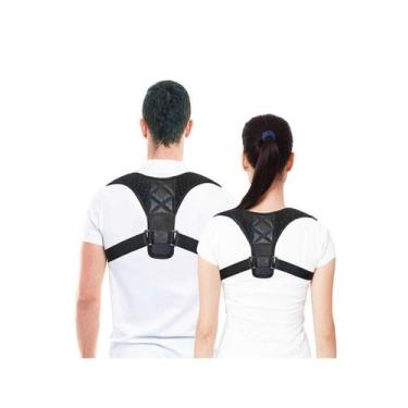 Imagem de Corretor de Postura Clavícula e Ombro Cinto Ajustável Uso Diário Slim 