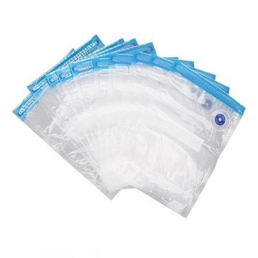 Imagem de Sacos de Selador de Vácuo de Alimentos, Sacos de Armazenamento de Alimentos a Vácuo, Sacos de Alimentos a Vácuo 10 PCs Convenientes e Eficientes e Eficientes Reutilizáveis ​​PA a