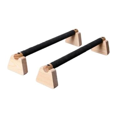 Imagem de Dynwave 2pcs push up bar parallettes bar para adultos não deslizam madeira push up stand para ginástica de ginástica em casa ginástica de fitness ginástica, 50cm