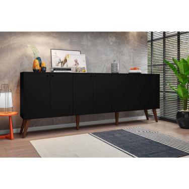 Imagem de Balcao Aparador Retro Nicaragua Preto Brienza Movelaria