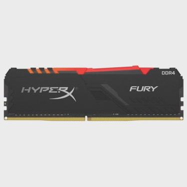 Imagem de Memoria Ram Kingston Fury Beast DDR4 8GB 3200MHZ rgb - Preto (KF432C16BB2A/8)