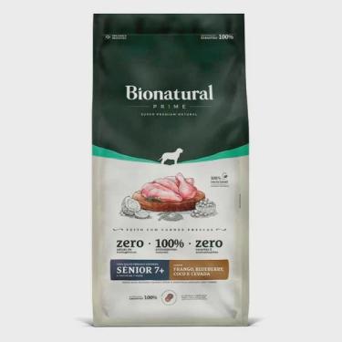 Imagem de Ração Bionatural Prime Para Cães Sênior 7 + Raças Médias e Grandes Sabor Frango 15kg